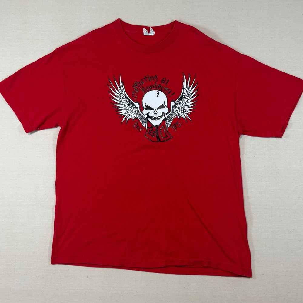 Vintage Hells Angels Support Crew 81 Monterey Biker T-Shirt XL